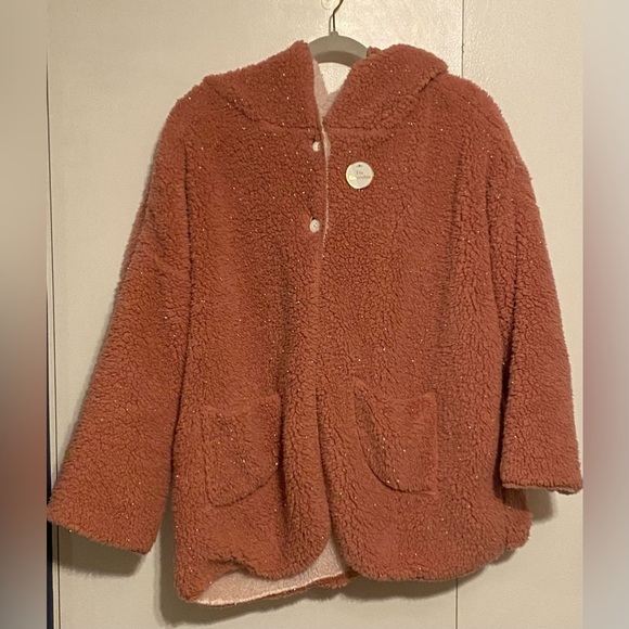 Jessica Simpson reversible soft, oversized sherpa jacket, S/M - Picture 1 of 7